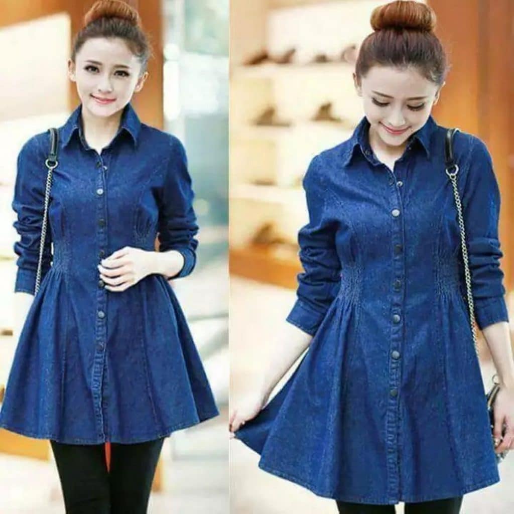 15 TYPES OF DRESSES FOR EVERY WOMEN SHOULD KNOW-denim dress