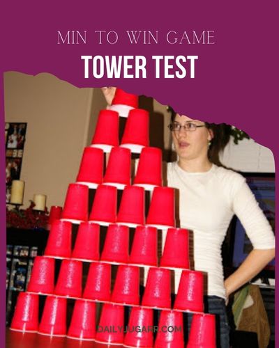 20 Christmas Minute to Win It Games FOR KIDS AND ADULTS-Tower test