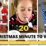 20 Christmas Minute to Win It Games FOR KIDS AND ADULTS