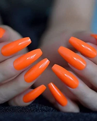 40 Fall Nail Designs Ideas to Make You Swoon-Celebration of Orange