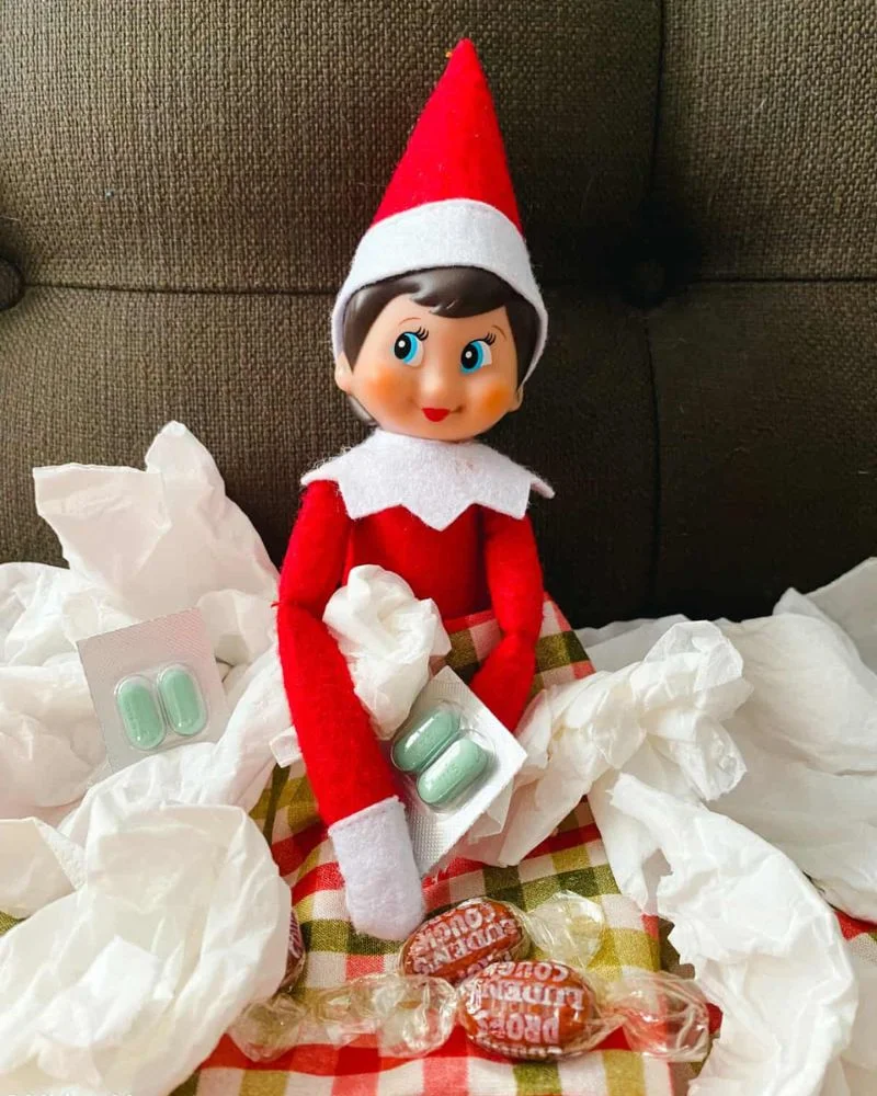 50 Last Minute Elf on the Shelf ideas-Under the Weather