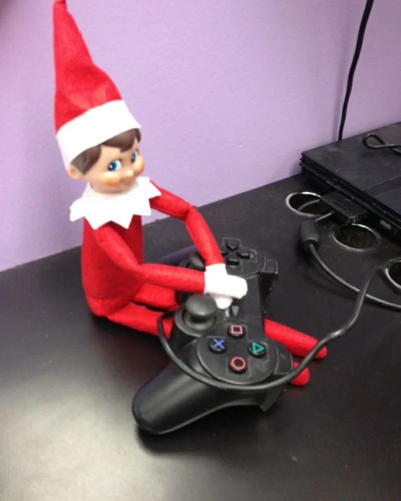 50 Last Minute Elf on the Shelf ideas-Playing a Game