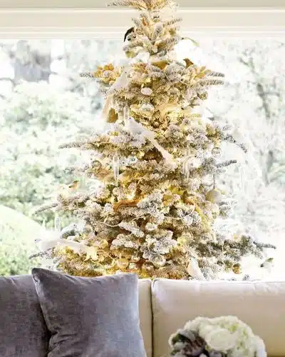 Rich White Snow Tree