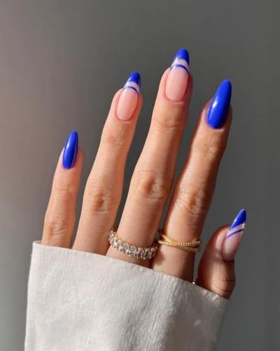40 Fall Nail Designs Ideas to Make You Swoon-Royal Blues