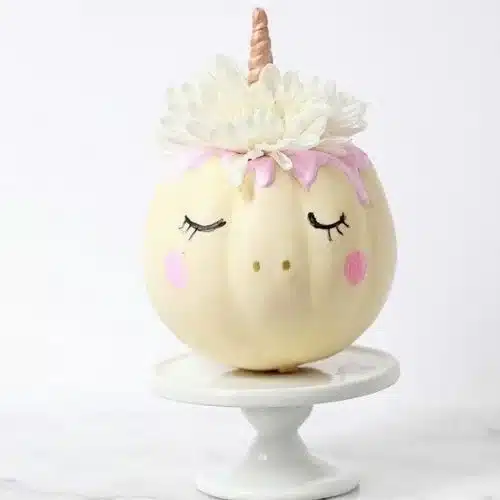 50 Best pumpkin carving ideas for Halloween and What type of pumpkin is used for Halloween?-Mini Unicorn Pumpkin