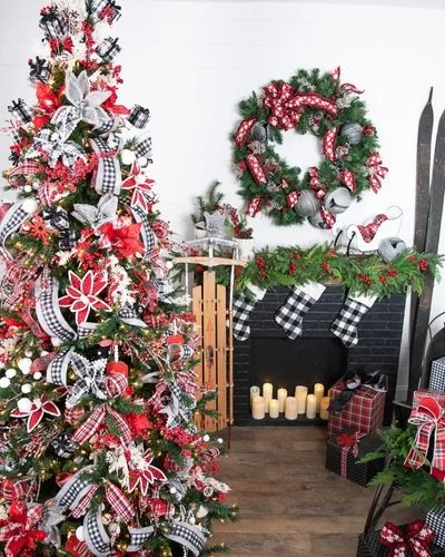 50 DIY Merry Christmas Sign & Decorations Ideas-50 DIY Merry Christmas Sign & Decorations Ideas-Buffalo Plaid Trees