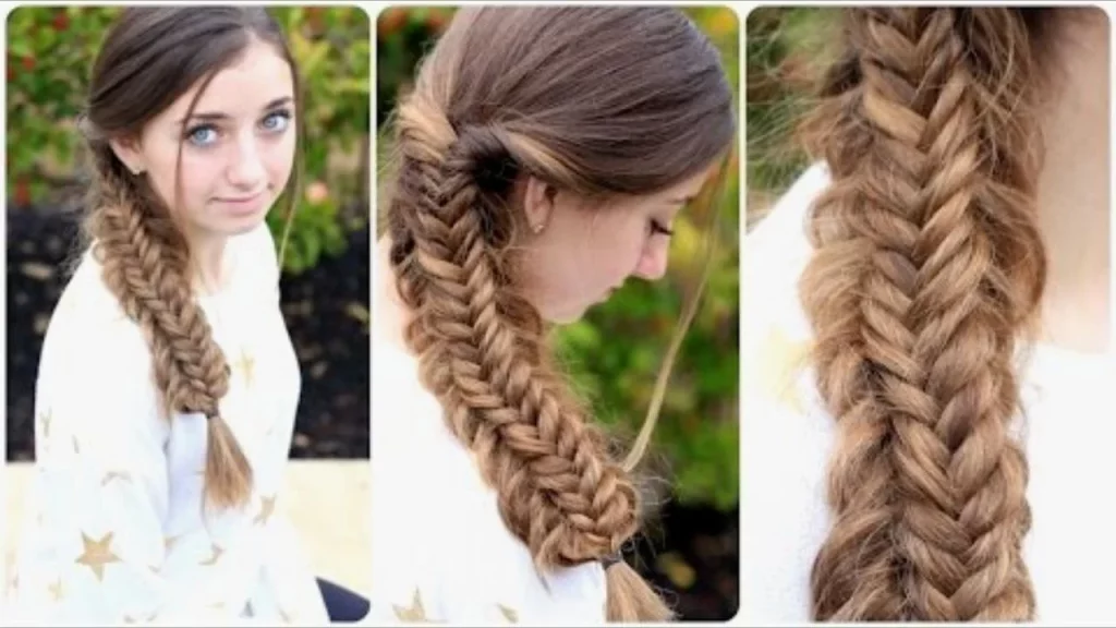 15 Elegant Formal Hairstyles For Girls To Try In 2023-Messy Fishtail Braid