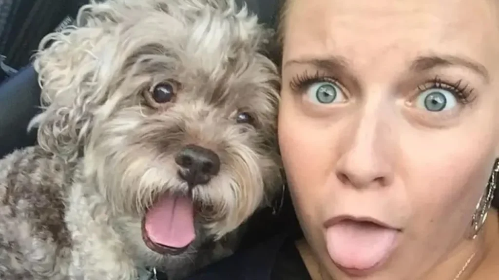 "When you're trying to take a cute selfie, but your pet photobombs it."