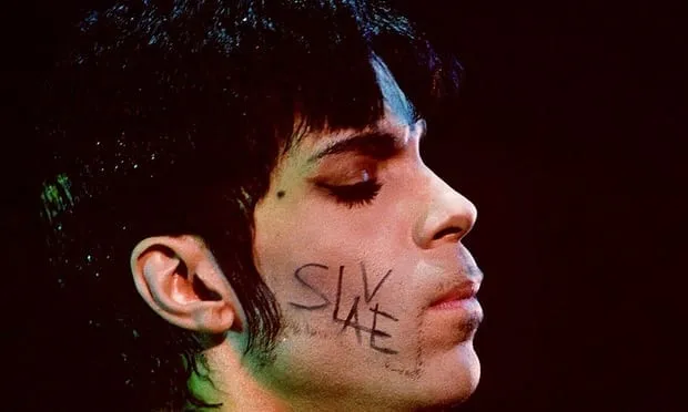 Prince writing SLAVE