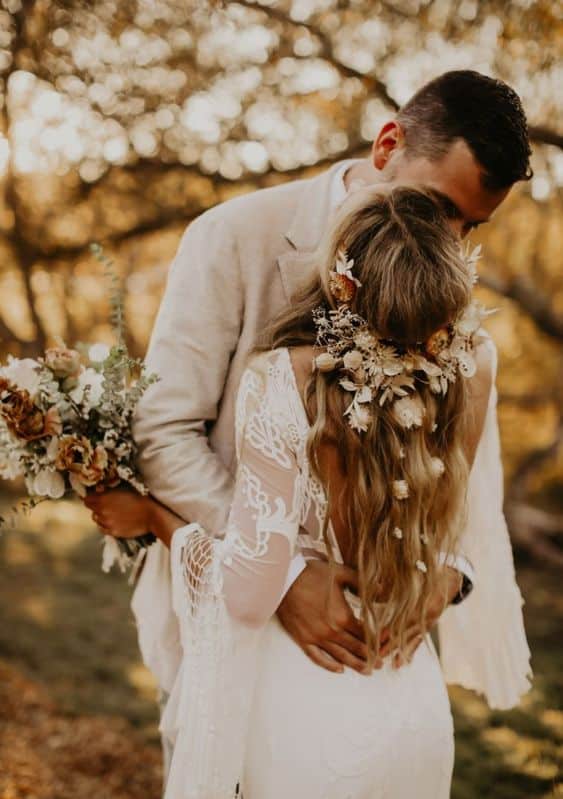 Boho Wedding Hair down 