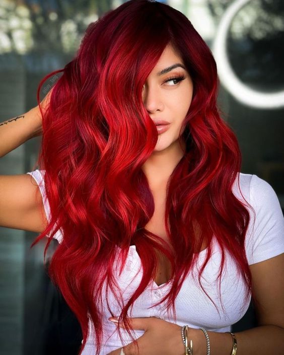 Blood Red Hair color