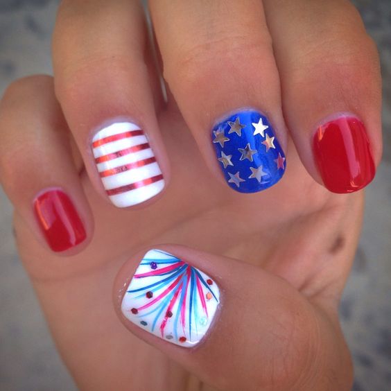 20 Fourth Of July Nails Summer Art Ideas