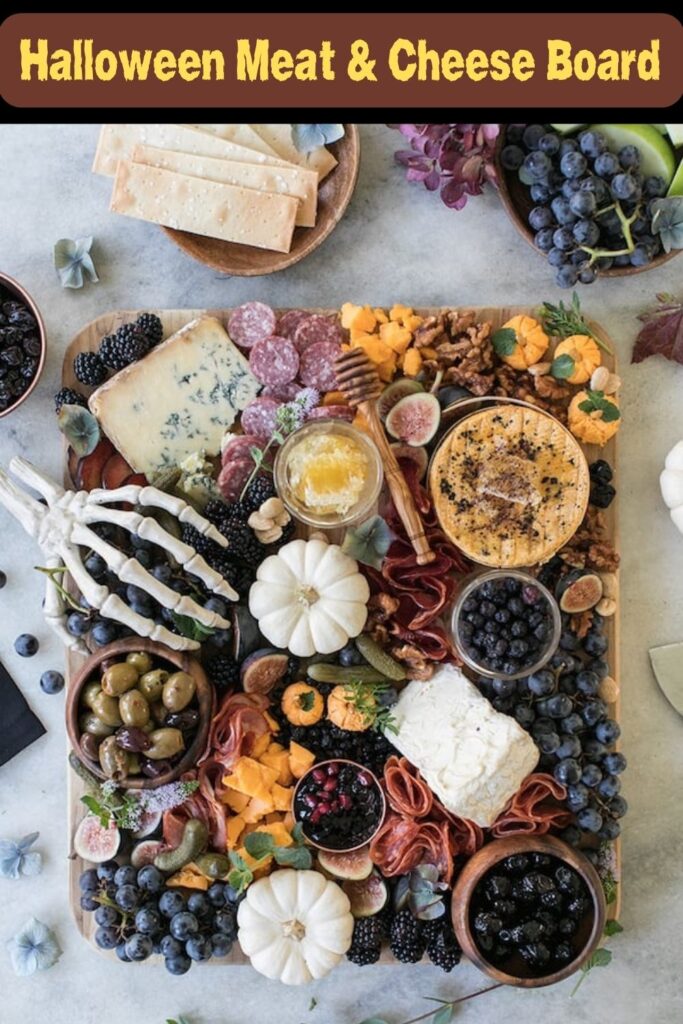 Halloween Meat & Cheese Board