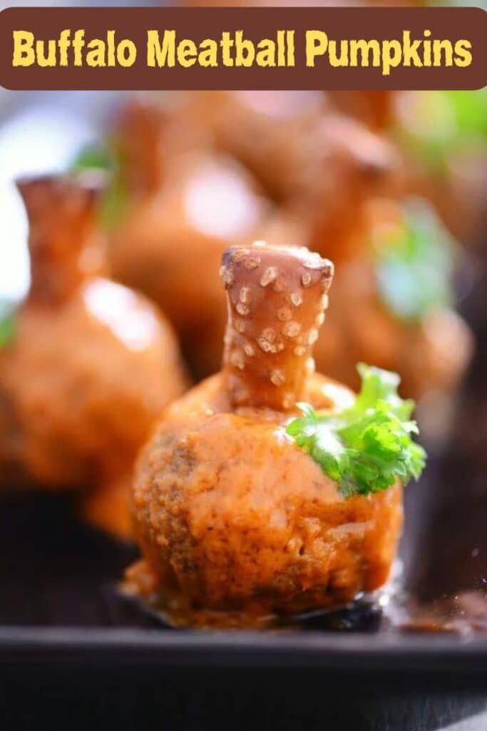 Buffalo Meatball Pumpkins