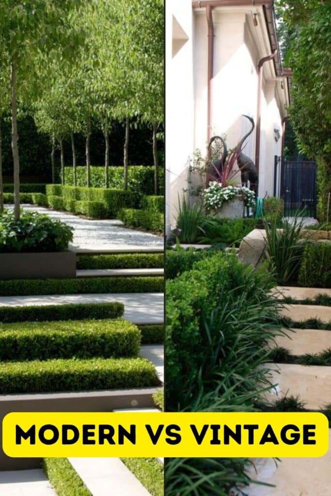 Modern vs Vintage Hipstoric Home Historic Landscaping