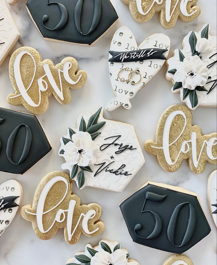 50th anniversary cookies decorated Party Ideas To Make The Day Special