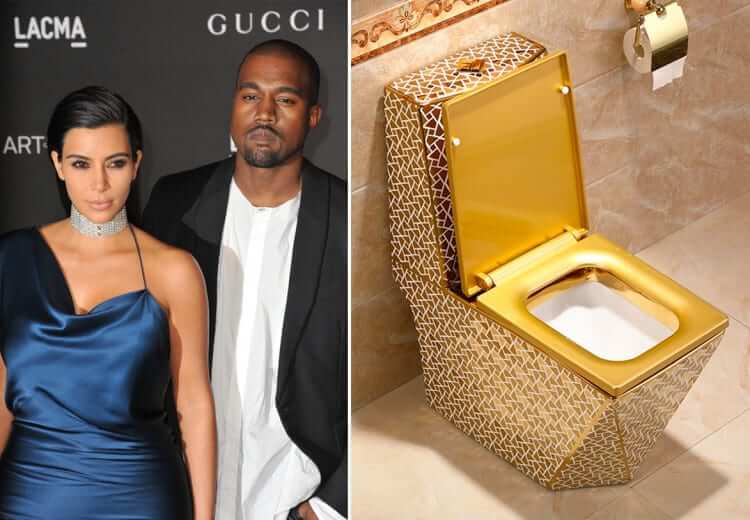Kim Kardashian and Kanye West's Lavish $750,000 Gold Toilets: A Statement of Opulence
