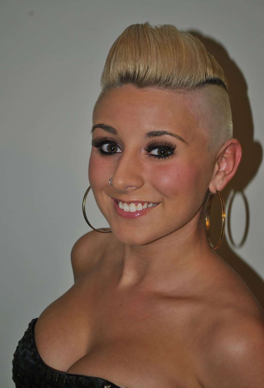 Edge of Elegance Short Bleached Hair with Dark Roots