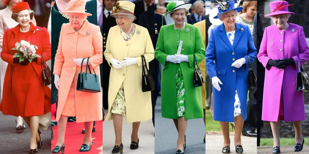 Queen Elizabeth’s Bright-Colored Wardrobe