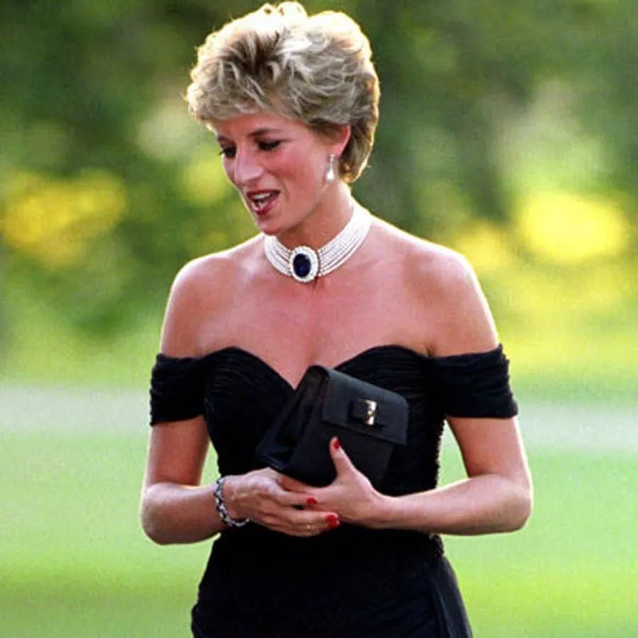 Princess Diana Black Dress