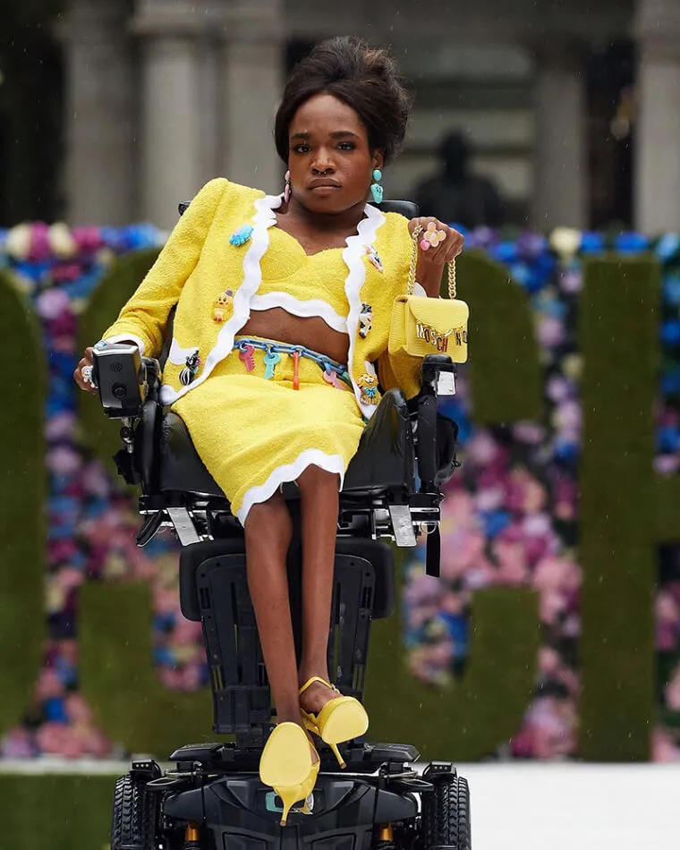 Aaron Philip Became the First Wheelchair-Using Model in New York Fashion Week