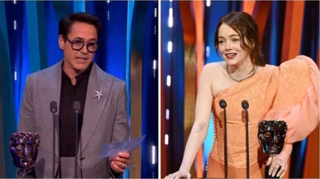 Emma Stone's tribute to mom to Robert Downey Jr's 
