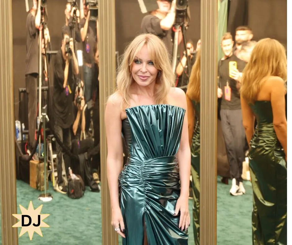 Kylie Minogue's Emerald Green Elegance at People’s Choice Awards 2024