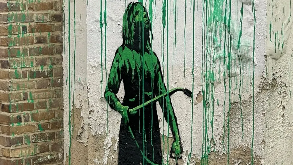 Banksy Green Tree Girl