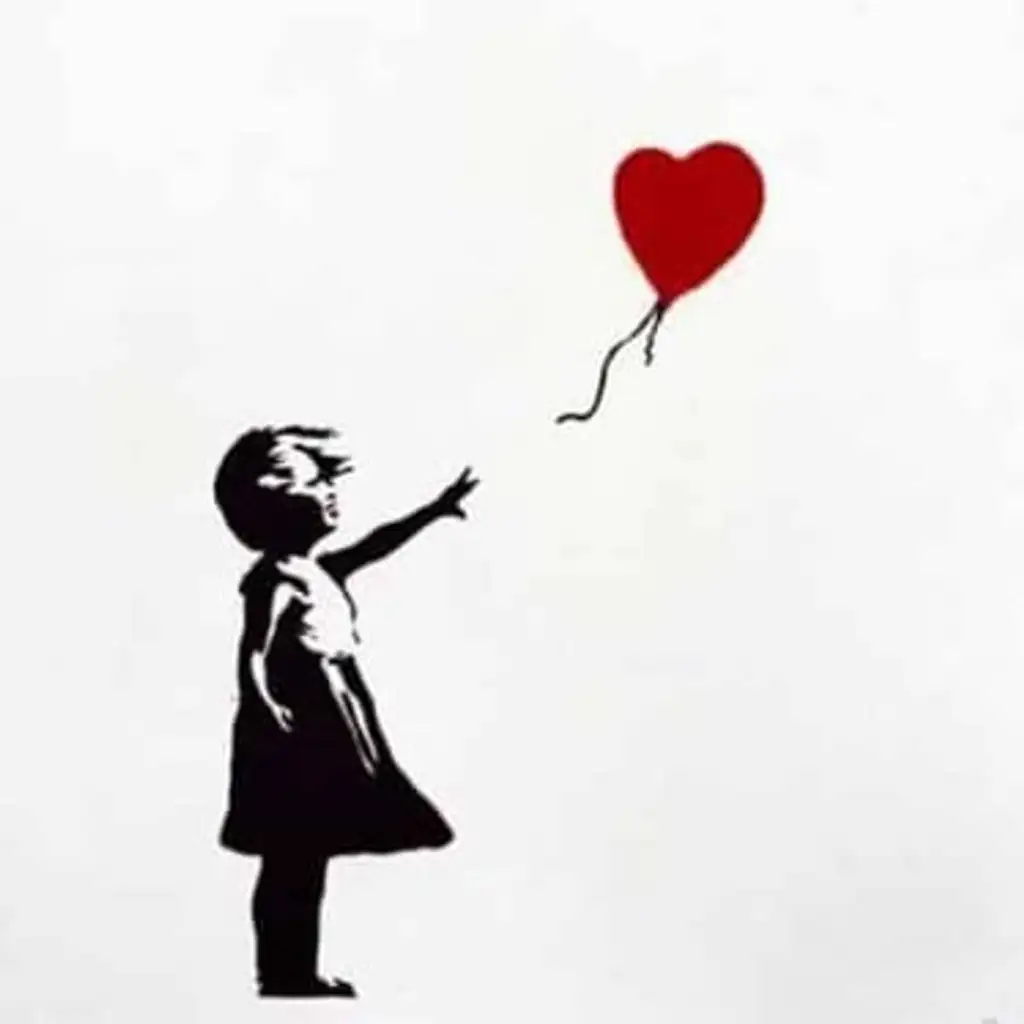 GIRL WITH BALLOON - Banksy Art