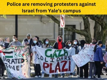 Police are removing protesters against Israel from Yale’s campus