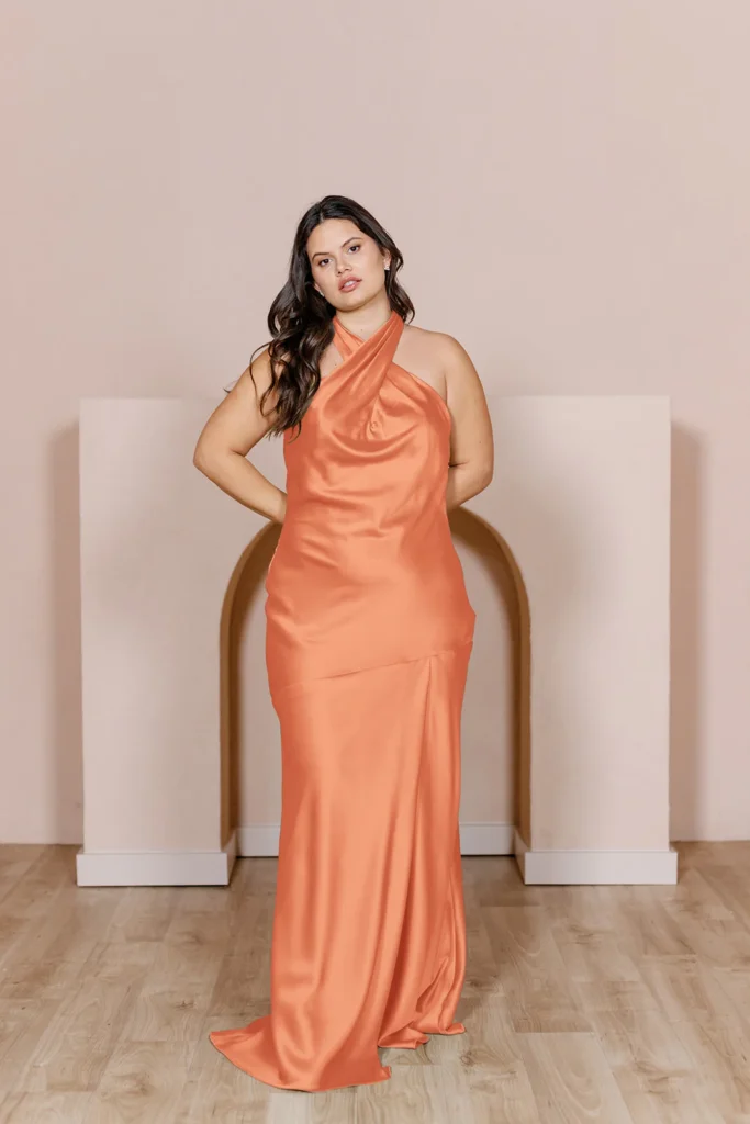 Shoprevelry - Orange Bridesmaid Dresses