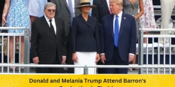Donald and Melania Trump Attend Barron's Graduation in Florida