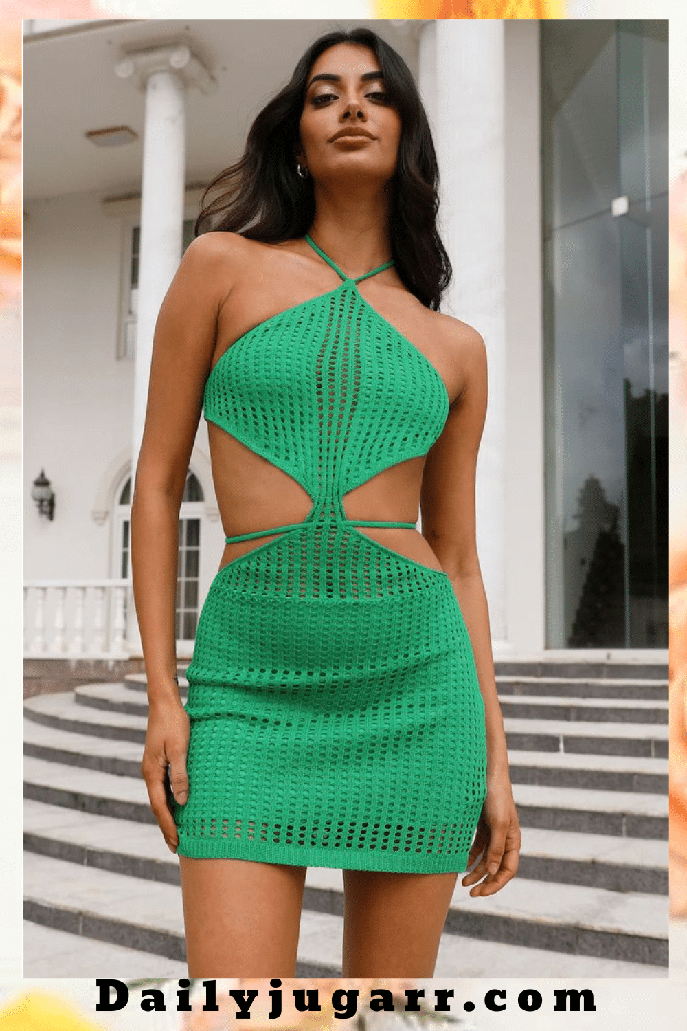 Crochet Mini Dress main image 1